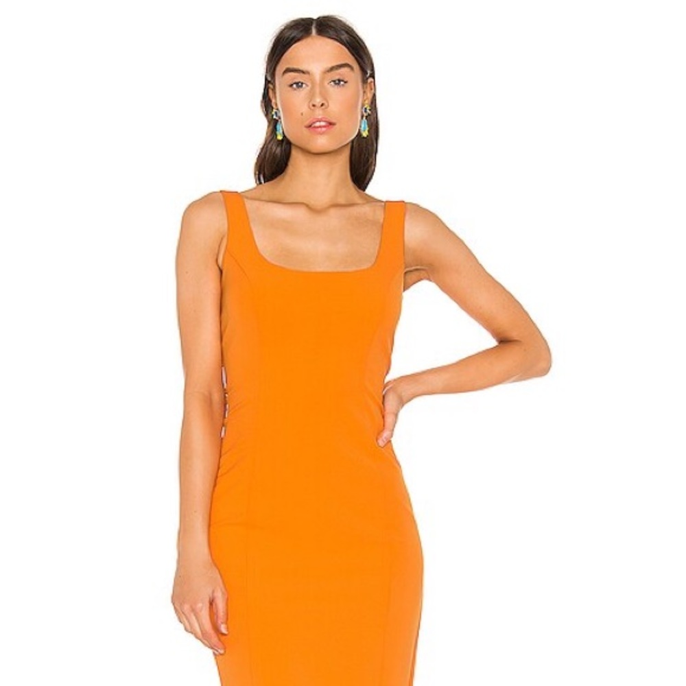 Bardot Chiara Mandarin Orange Dress